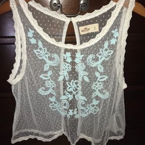 (3 for $12 ) Sheer Hollister Top